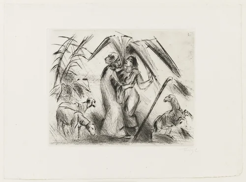 Motif from the Song of Songs (Das Hohelied) by Friedrich Feigl, print, 1925