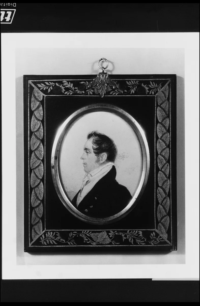 Profile of a Gentleman and Portrait of an Old Woman by Henry Williams, artwork, 1810-1815