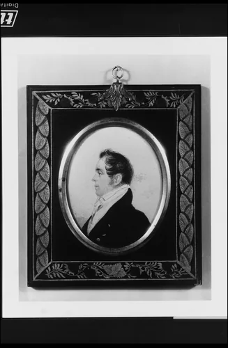 Profile of a Gentleman and Portrait of an Old Woman by Henry Williams, artwork, 1810-1815