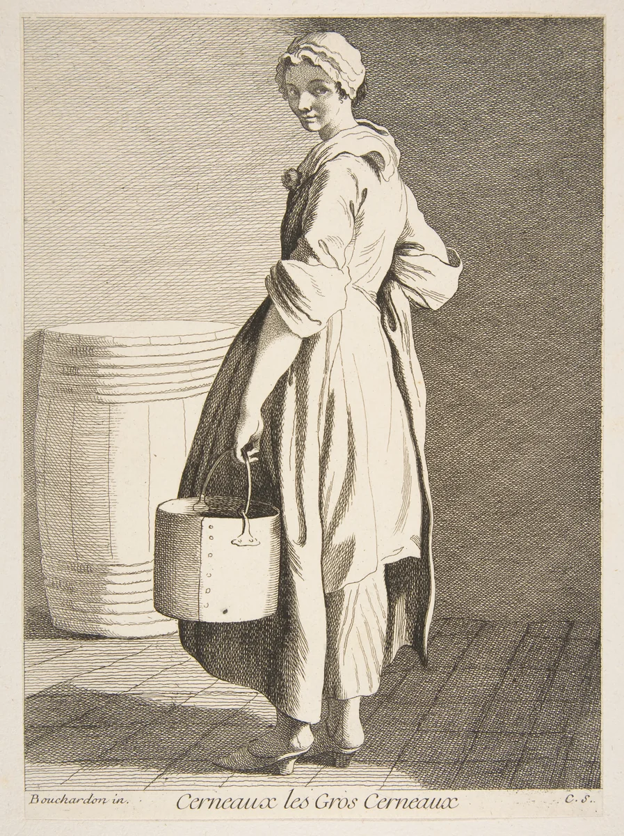 Walnut Seller by Anne Claude Philippe de Tubières, print, 1738