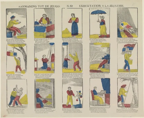 Aanmaning tot de jeugd / Exhoration a la jeunesse by Philippus Jacobus Brepols, print, 1800-1833