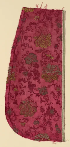 Fragment by Italy, textile, 1675-1700