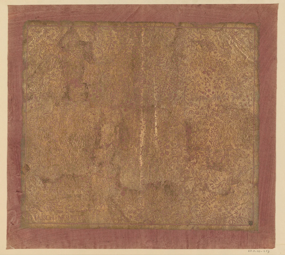 Blad met ranken met vruchten by Johann Maisch, other, 1820-1849