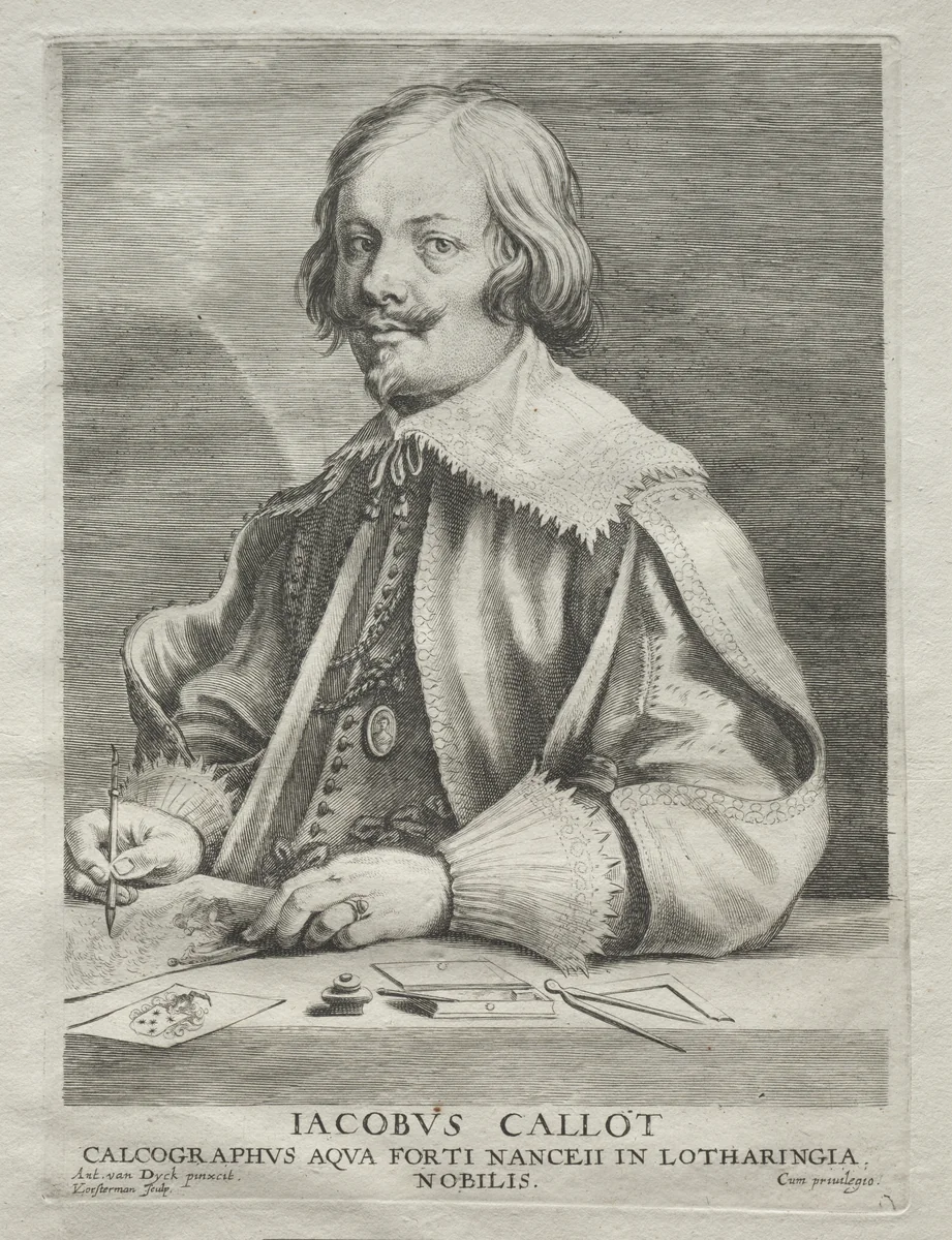 Jacques Callot by Lucas Emil Vorsterman, print