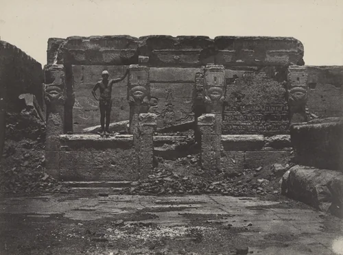 Grand Temple de Denderah, Hypètre Construit Sur la Terrasse by Maxime Du Camp, photograph, 1849