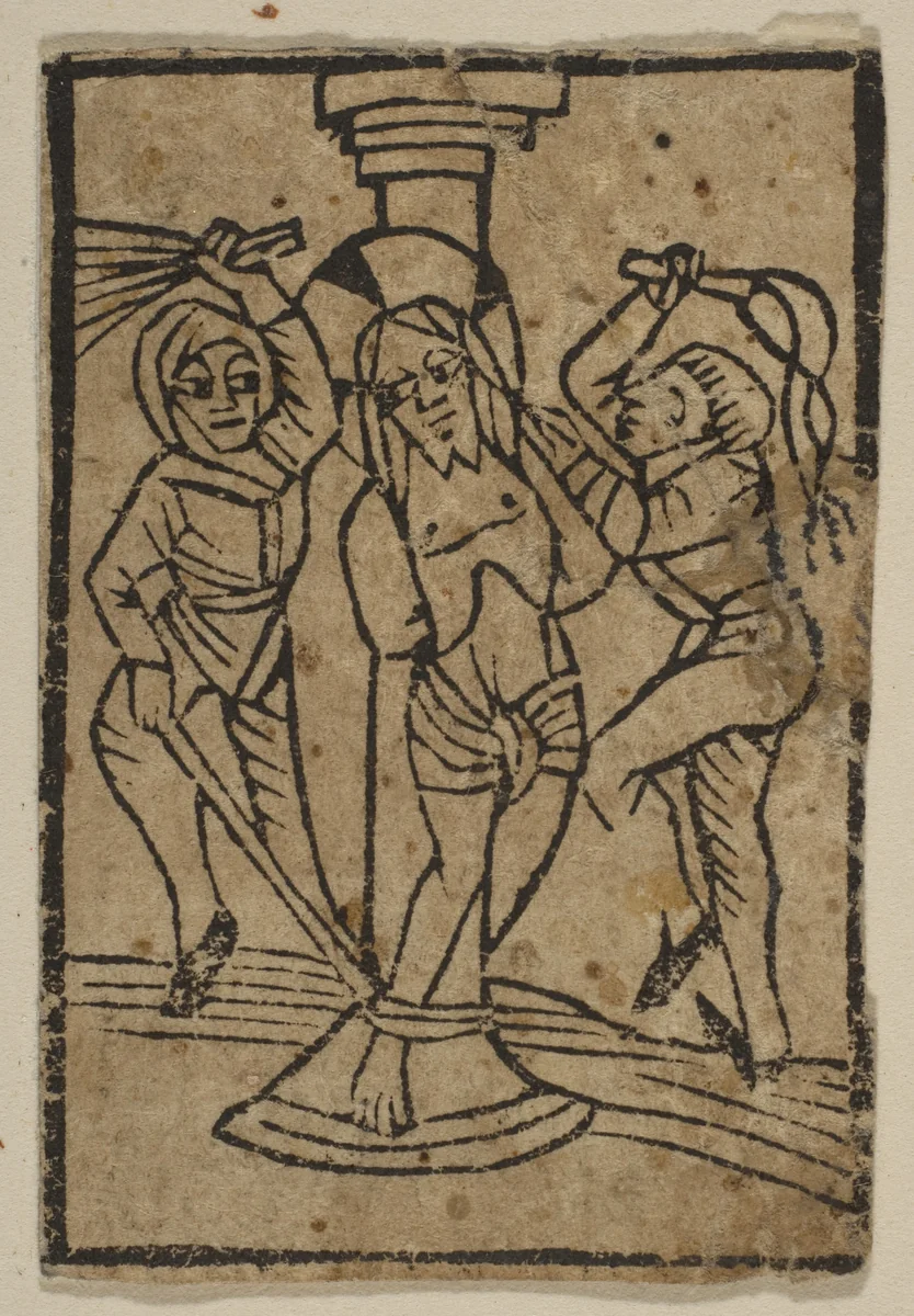 The Flagellation by anonymous, print, 1400-1499