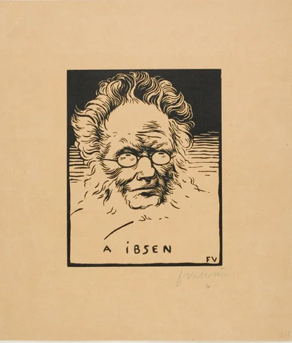 To Ibsen by Félix Edouard Vallotton, print, 1894