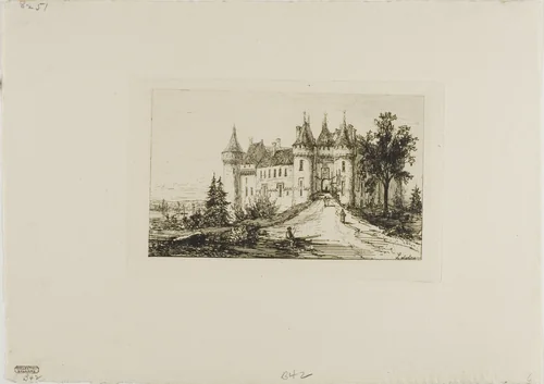 Château de Chaumont, Touraine by Maxime Lalanne, print, 1869