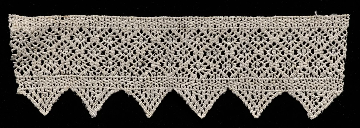 Insertion and Edging by Unknown, textile, 1500-1599