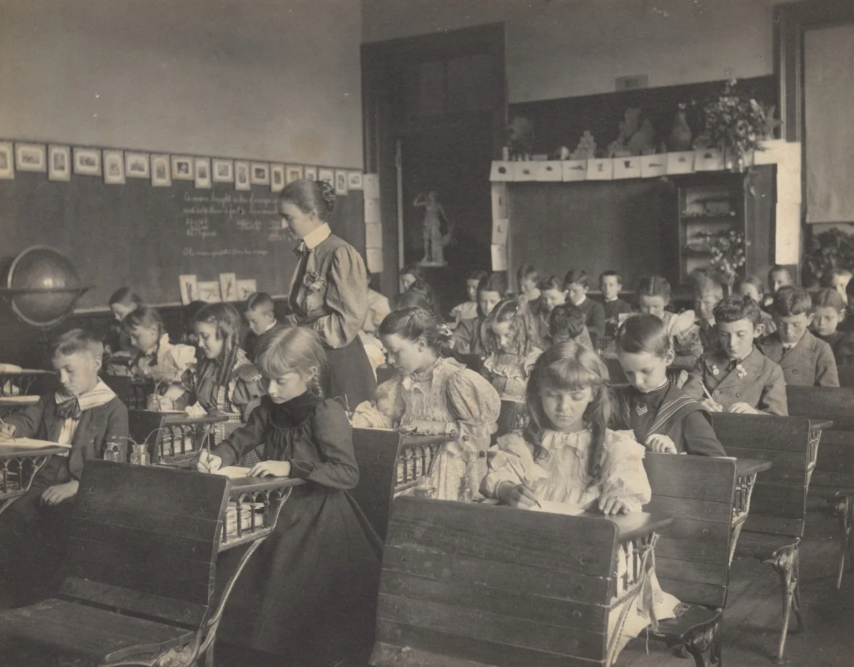 Penmanship Class by Frances Benjamin Johnston, photograph, 1899