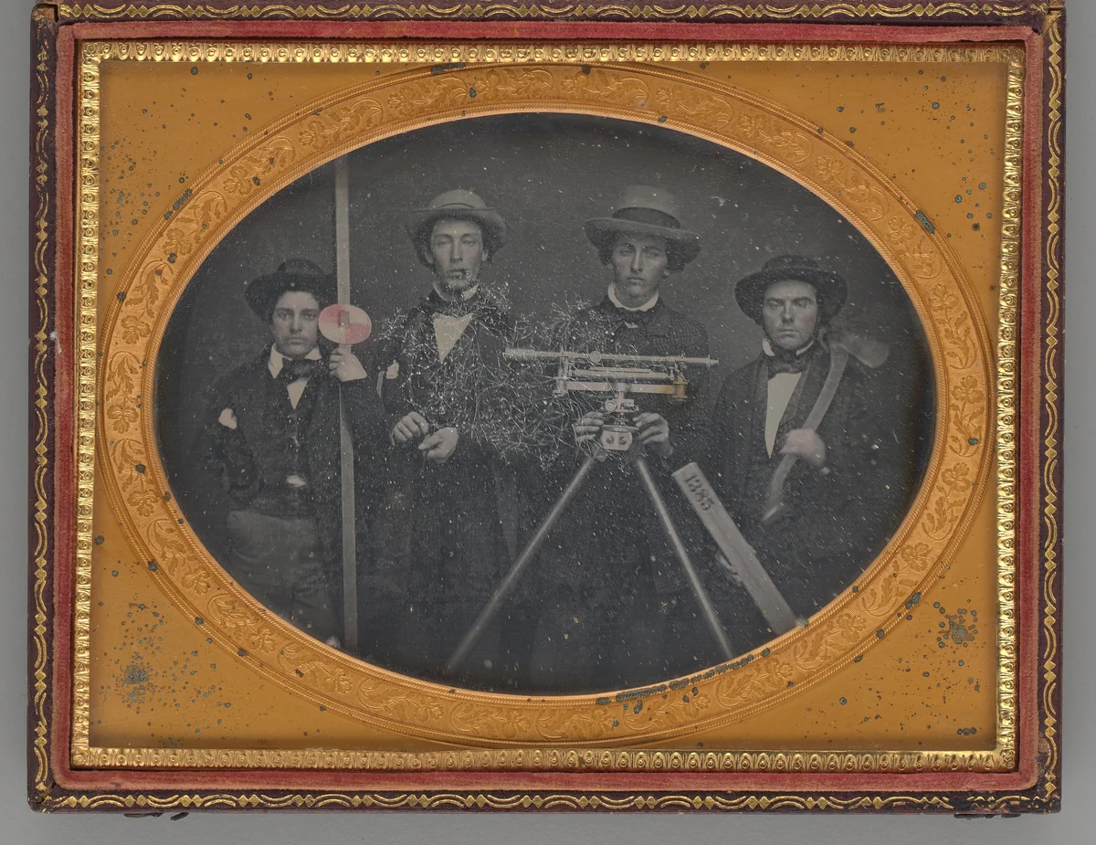 Untitled (Group Portrait of Surveyors) by McDonell & Co., other, 1855