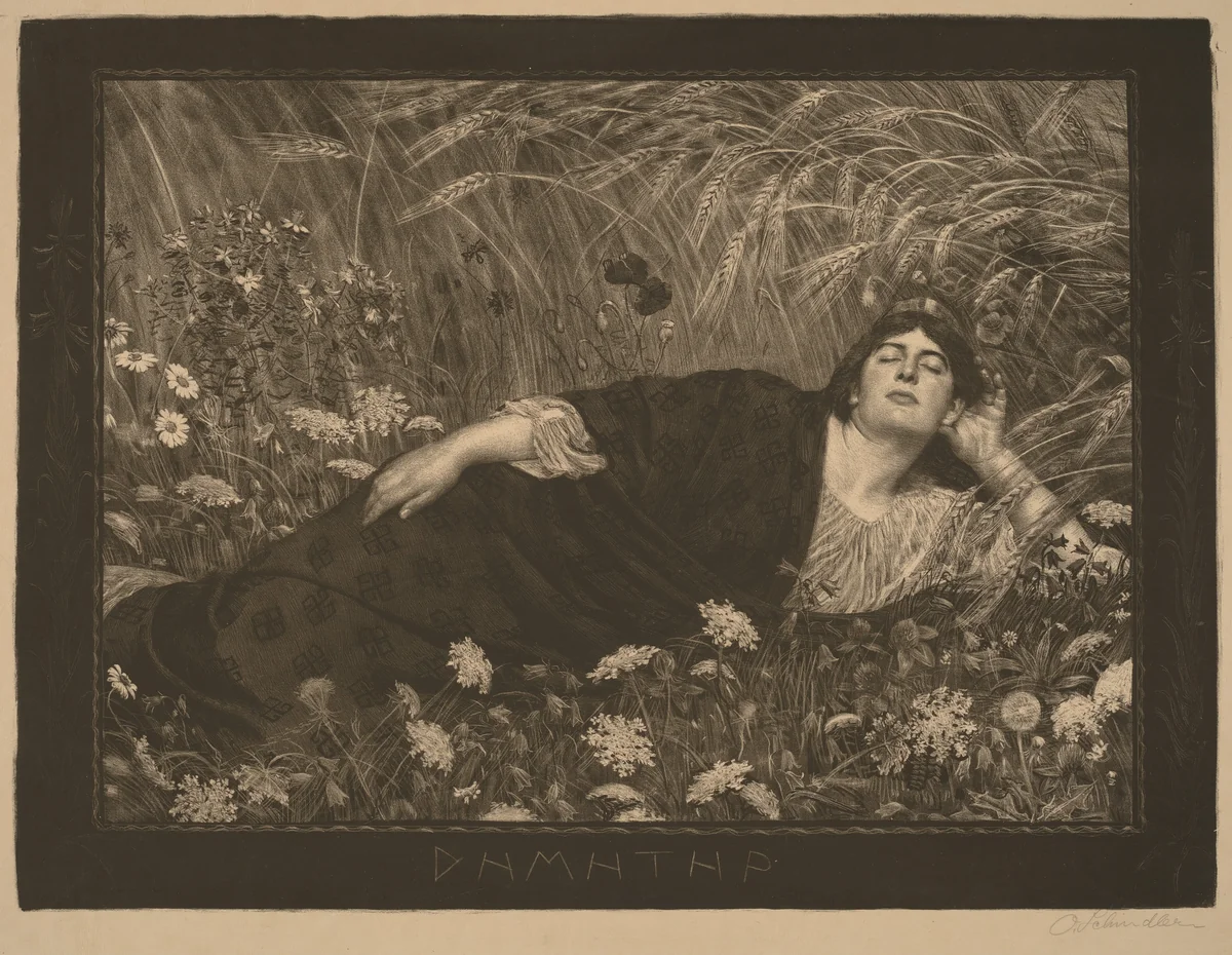 DHMHTHP (Demeter) by Osmar Schindler, print, 1890-1899