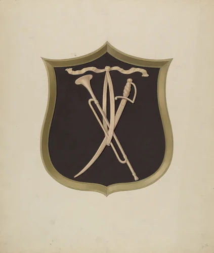Cartouche from Salem Gate by Alfred H. Smith, index of american design, 1939