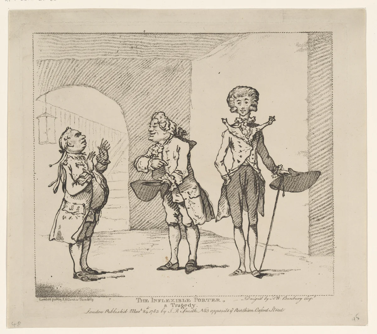 De onbuigzame portier by anonymous, other, 1783