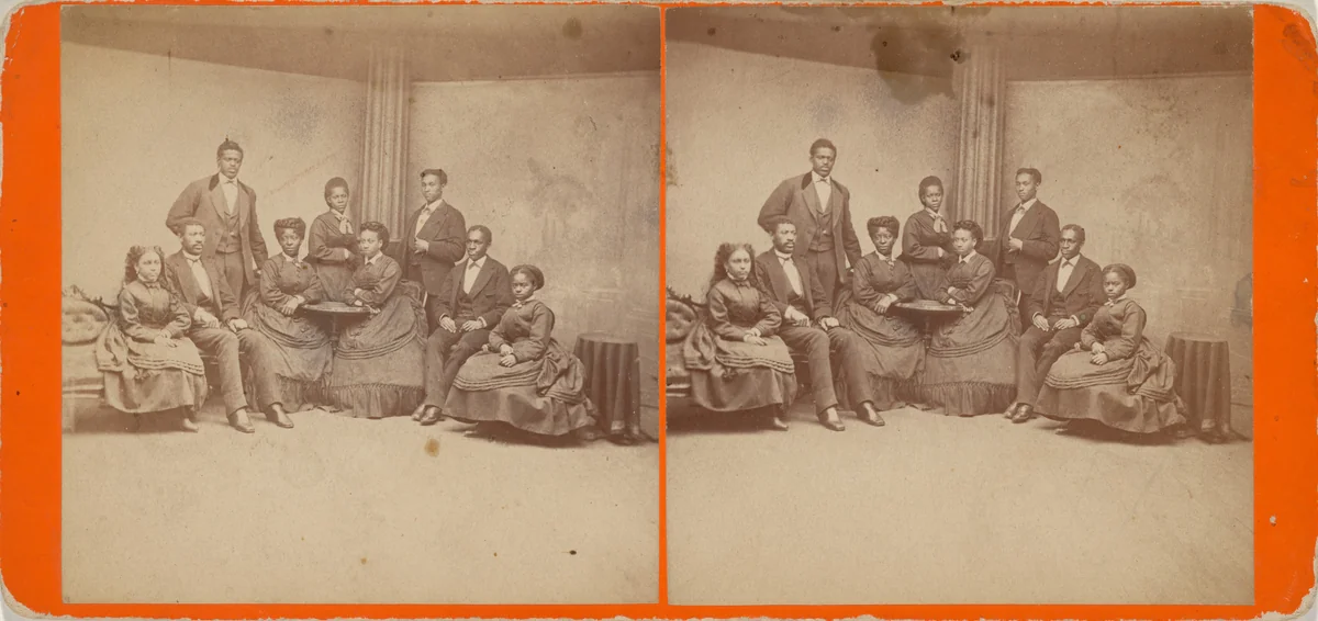 "Jubilee Singers, Fisk University, Nashville, Tennessee" by James Wallace Black, photograph, 1870-1880