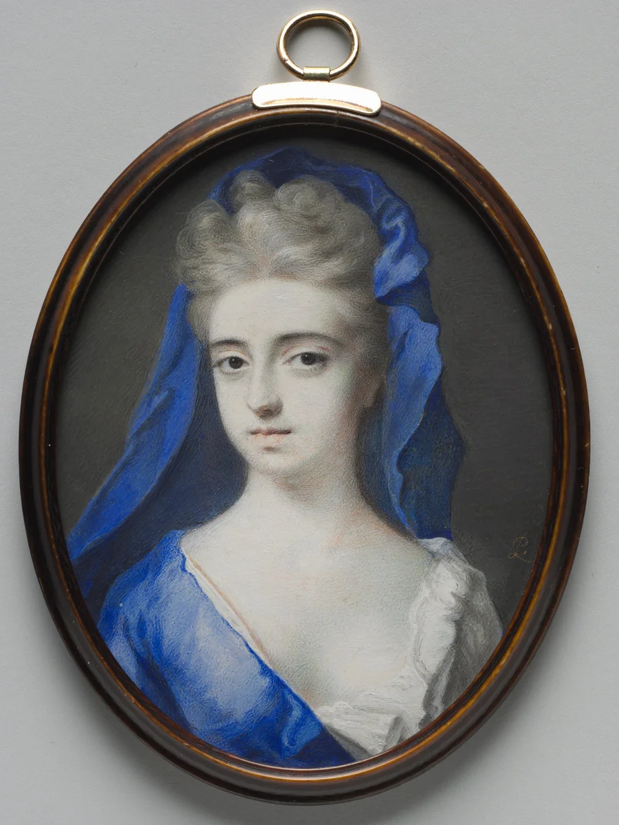 Portrait of a Woman in Blue by Peter Cross, painting, 1695-1705