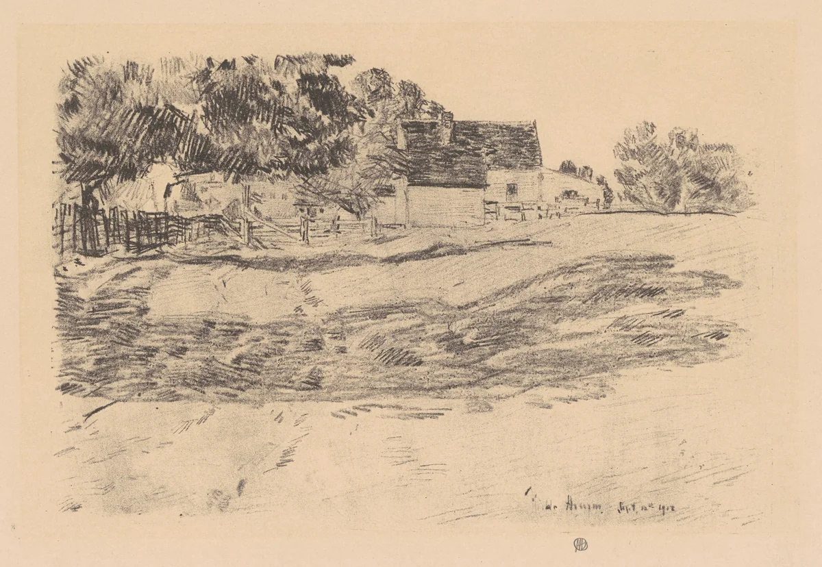 Afternoon Shadows by Childe Hassam, print, 1918