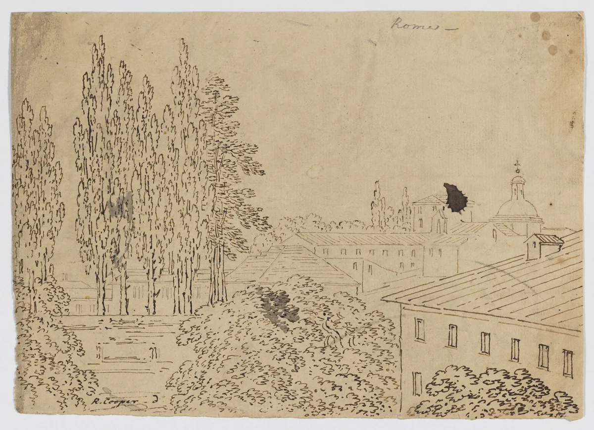 Rome by Richard Cooper II, drawing, 1774-1775