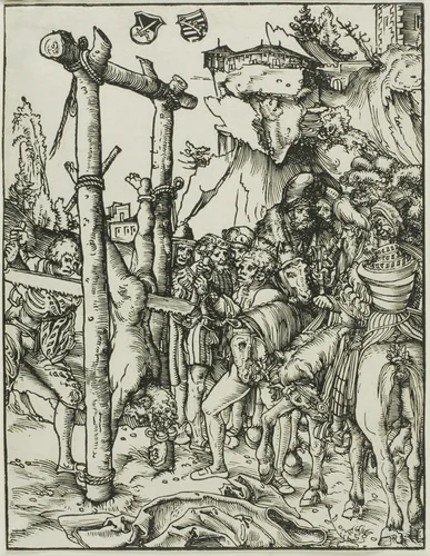 Saint Simon, from The Martyrdom of the Apostles by Lucas Cranach the Elder, print, 1507-1517