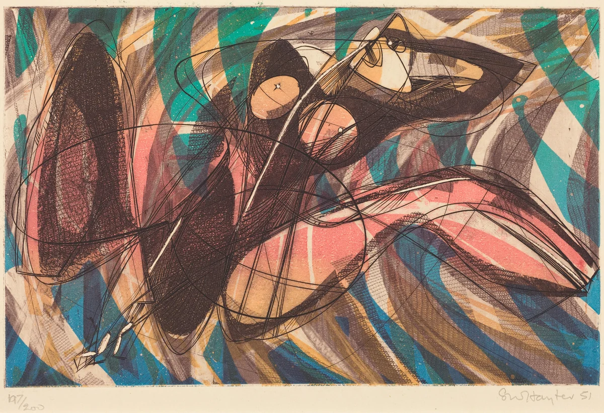 L'Escoutay by Stanley William Hayter, print, 1951