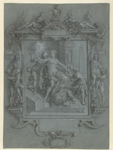 De spiegel der deugd by Cornelis Ketel, drawing, 1589-1594