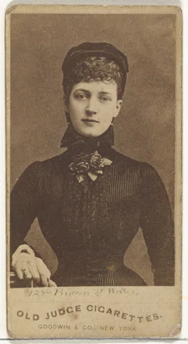 Princess of Wales, from the Actors and Actresses series (N171) for Old Judge Cigarettes by Goodwin & Company, photograph, 1886-1890