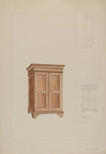 Wardrobe by Katharine Morris, index of american design, 1937