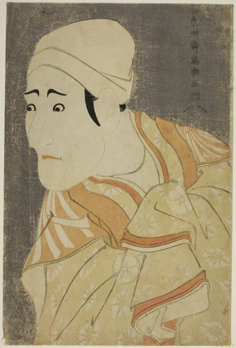 The actor Morita Kan'ya VIII as the Palanquin-bearer Uguisu no Jirosaku by Toshusai Sharaku (東洲斎 写楽), print, 1794