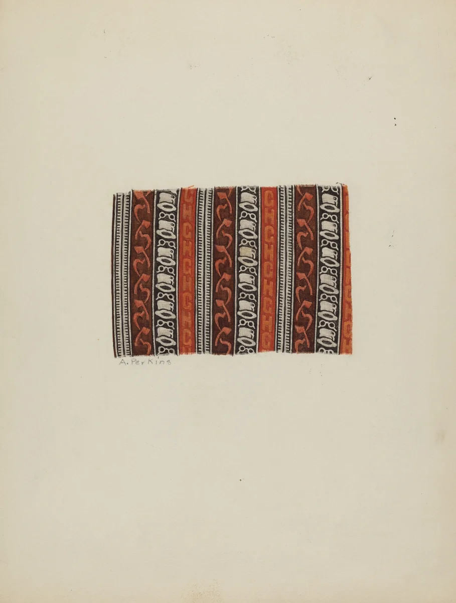 Historical Printed Cotton by Arlene Perkins, index of american design, 1940