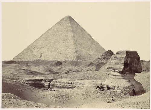 The Sphynx and Great Pyramid, Geezeh by Francis Frith, photograph, 1857