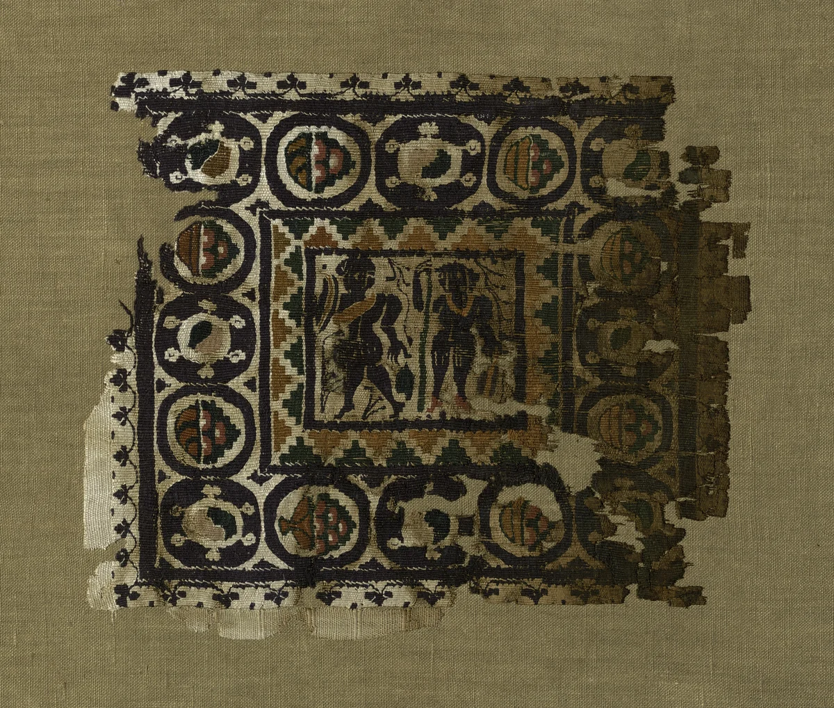 Fragment by Coptic Egypt, textile, 301-500