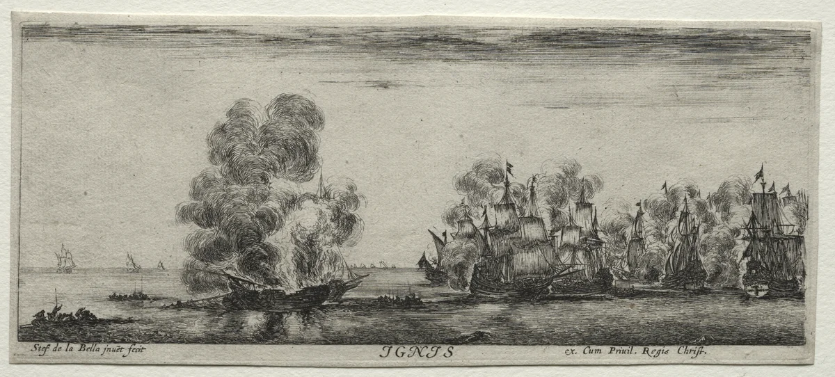 The Four Elements: Ignis by Stefano della Bella, print, 1643-1653