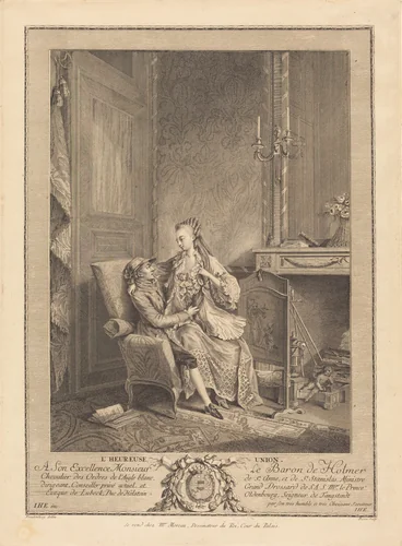 The Happy Union by Louis Bosse, print, 1690-1830