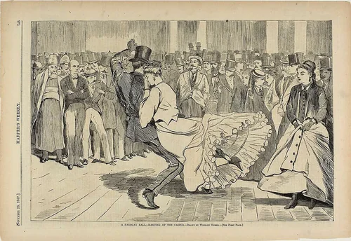 A Parisian Ball—Dancing at the Casino by Winslow Homer, print, 1867
