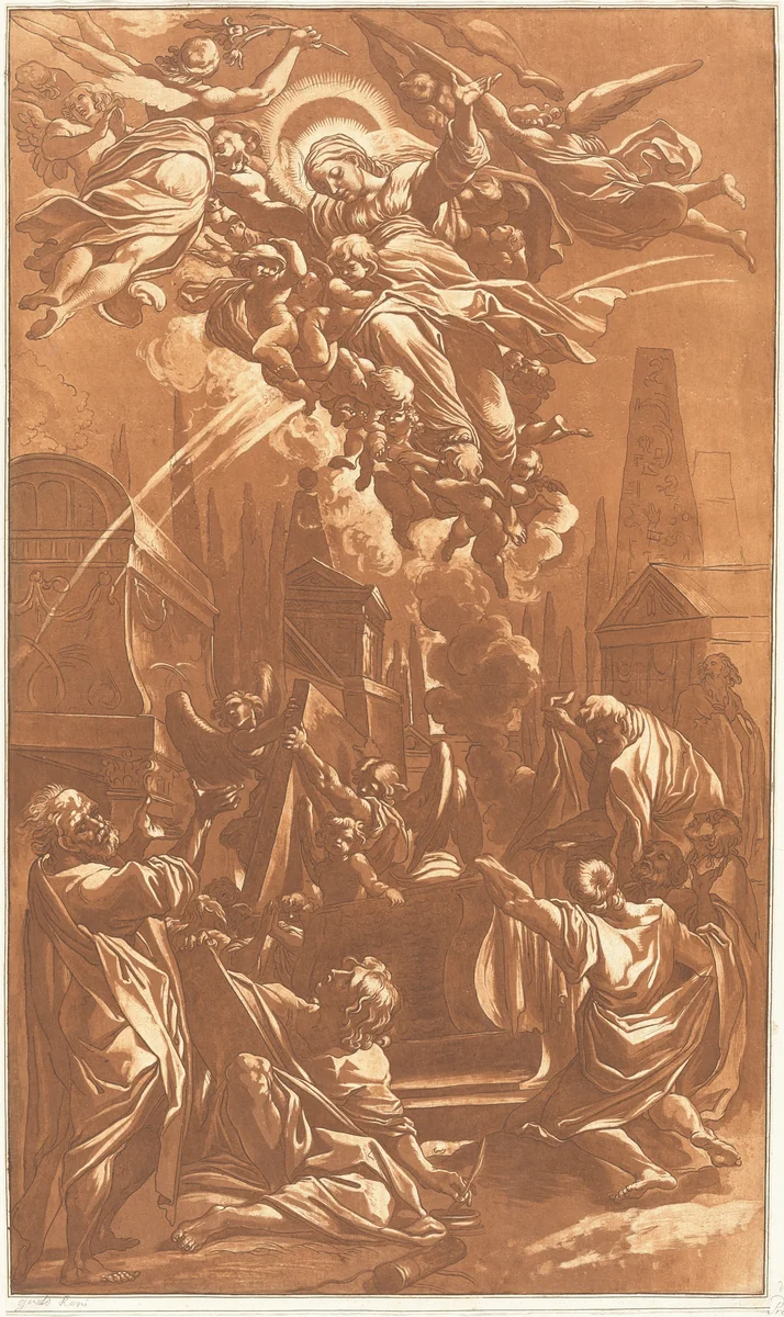 The Ascension of the Virgin by Johann Gottlieb Prestel
Guido Reni
Lodovico Carracci, print, 1776