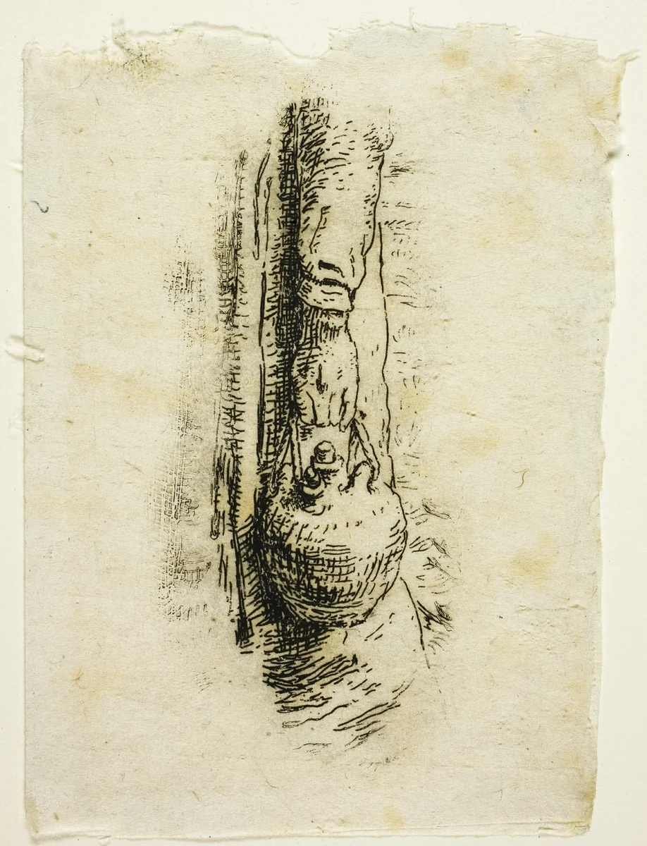 Peasants Going to Work by Jean-François Millet, print, 1863