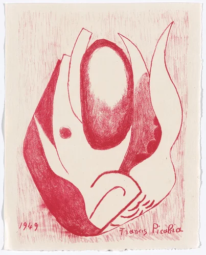 Duplicate of plate 3 from Janela do caos (Window of Chaos) by Francis Picabia, illustrated book, 1949