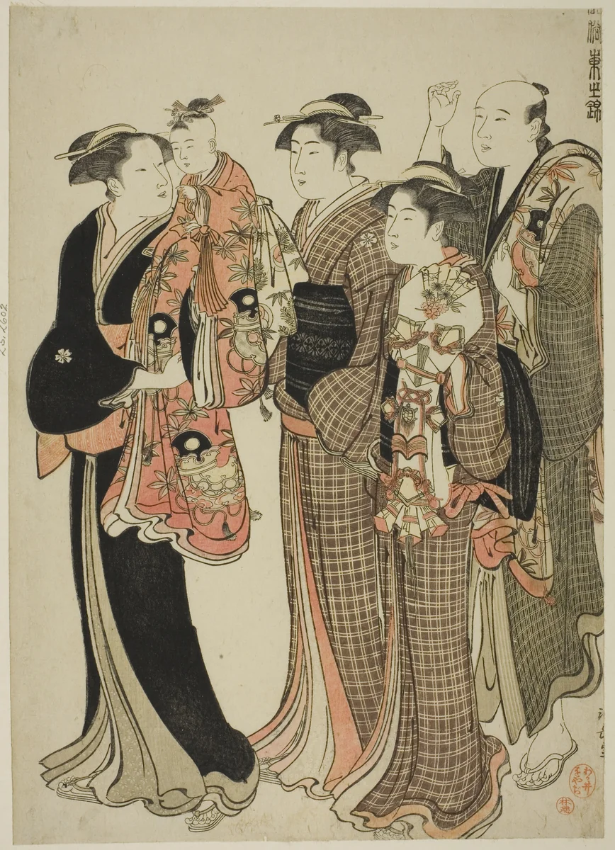 Kamioki, from the series "A Brocade of Eastern Manners (Fuzoku Azuma no nishiki)" by Torii Kiyonaga (鳥居清長), print, 1778-1789