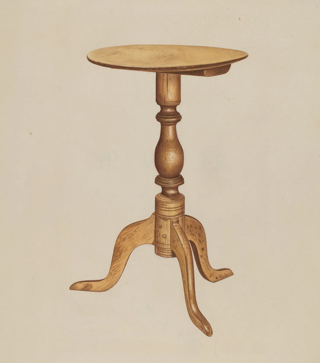 Occasional Table by Michael Riccitelli, index of american design, 1938
