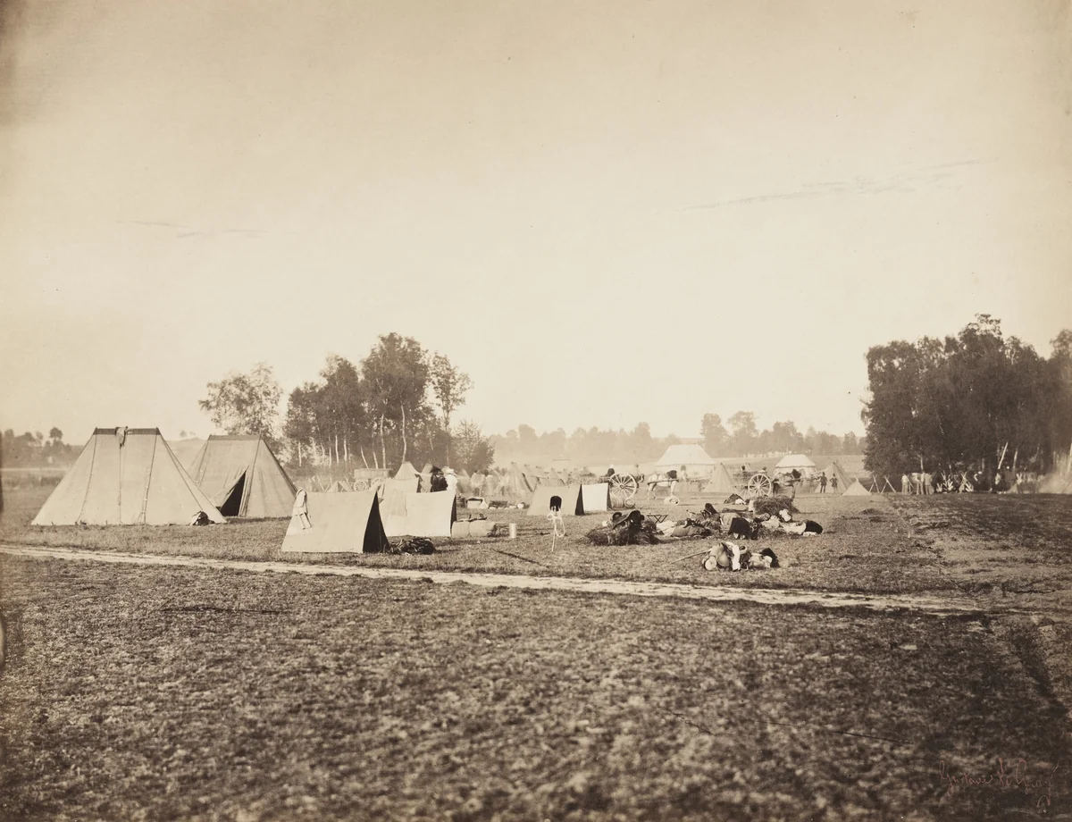 Untitled from the portfolio Souvenirs du Camp de Chalons by Gustave Le Gray, photograph, 1857