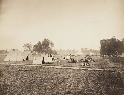 Untitled from the portfolio Souvenirs du Camp de Chalons by Gustave Le Gray, photograph, 1857