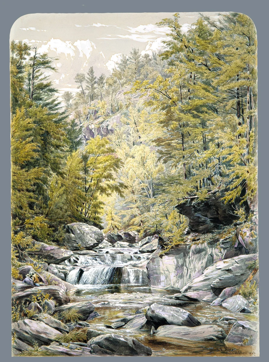 Catskill Clove by William Rickarby Miller, artwork, 1856