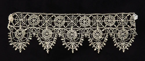 Bobbin Lace (Needlepoint Design) Insertion and Edging of Points by Unknown, textile, 1550-1599