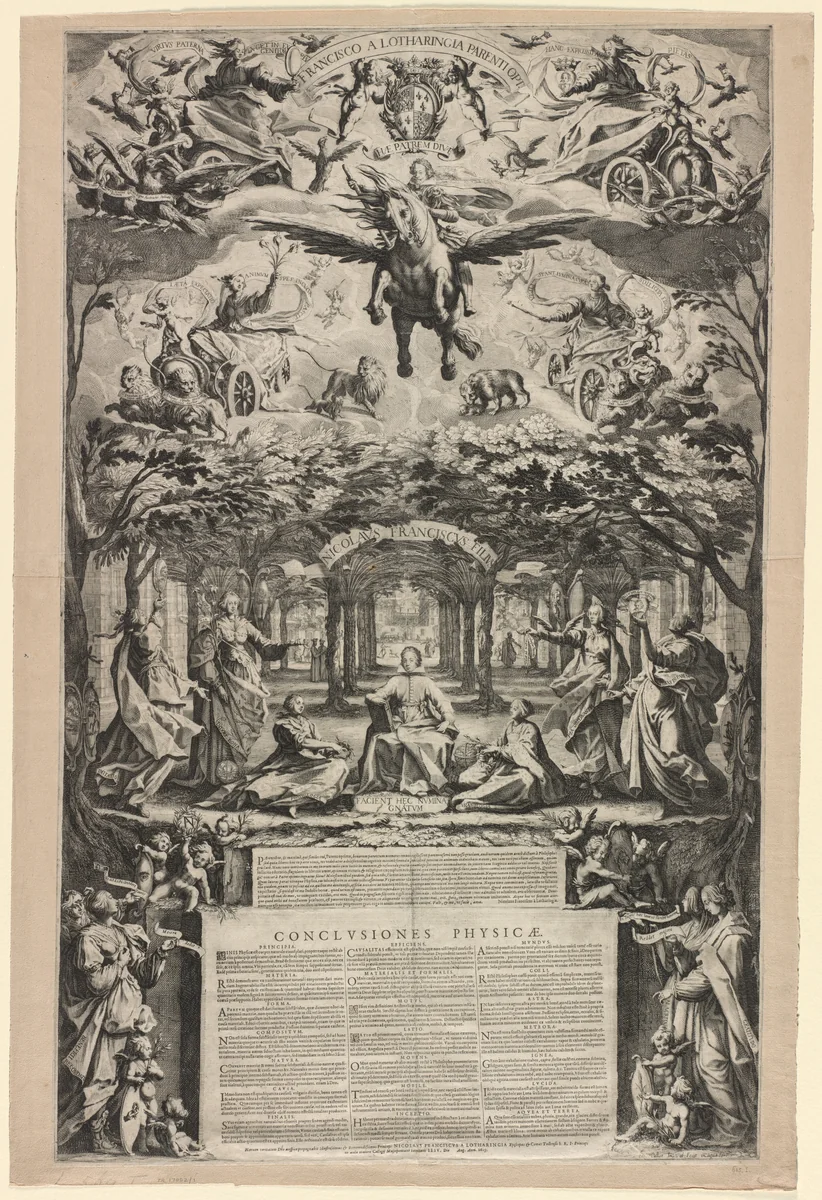The Large Thesis by Jacques Callot, print, 1625