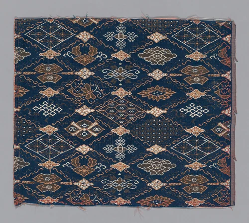 Fragment by China, textile, 1700-1750