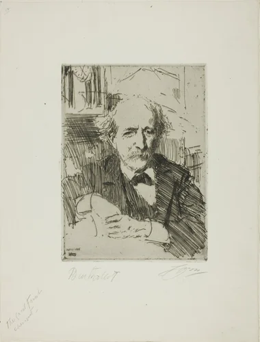 Marcellin Berthelot by Anders Zorn, print, 1906
