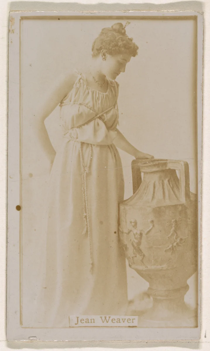 Jean Weaver, from the Actresses series (N245) issued by Kinney Brothers to promote Sweet Caporal Cigarettes by Kinney Brothers Tobacco Company, photograph, 1890