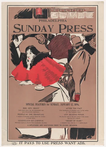 Philadelphia Sunday Press: January 12th by George Reiter Brill, print, 1896