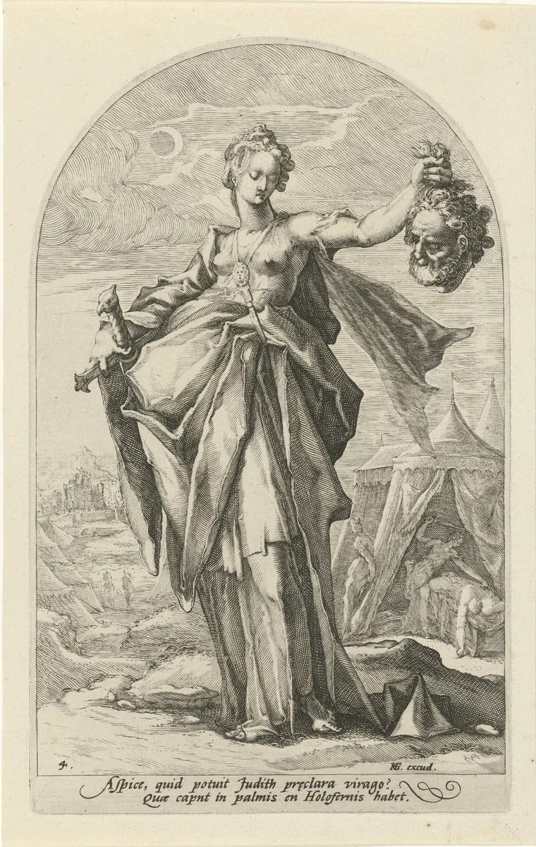 Judit by Unknown, print, 1585-1589