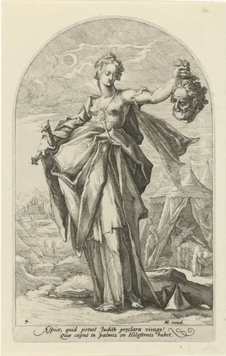 Judit by Unknown, print, 1585-1589